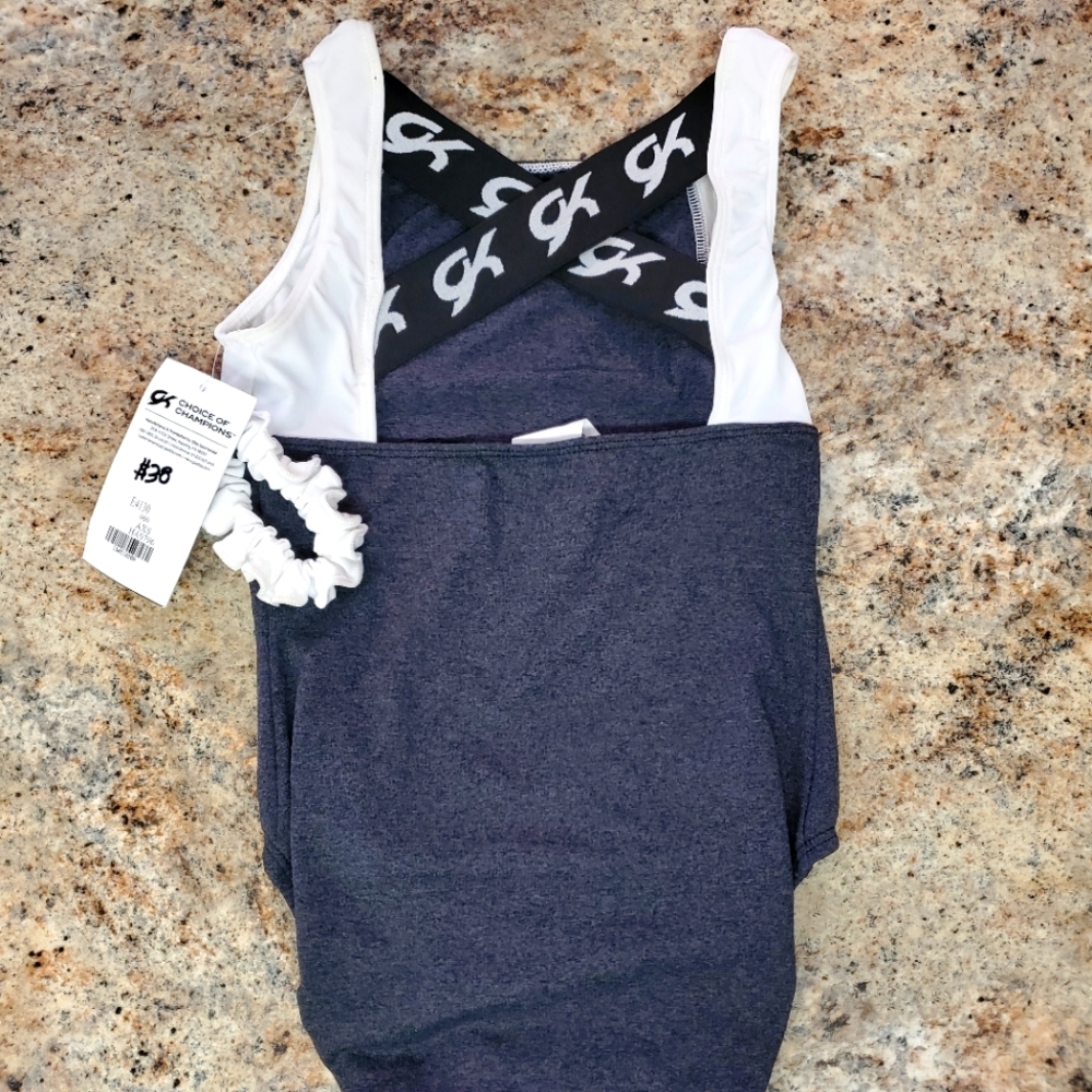 NEW GK Elite Extra Small Gymnastics Dance leotard AXS Strappy Back ULTRA SOFT